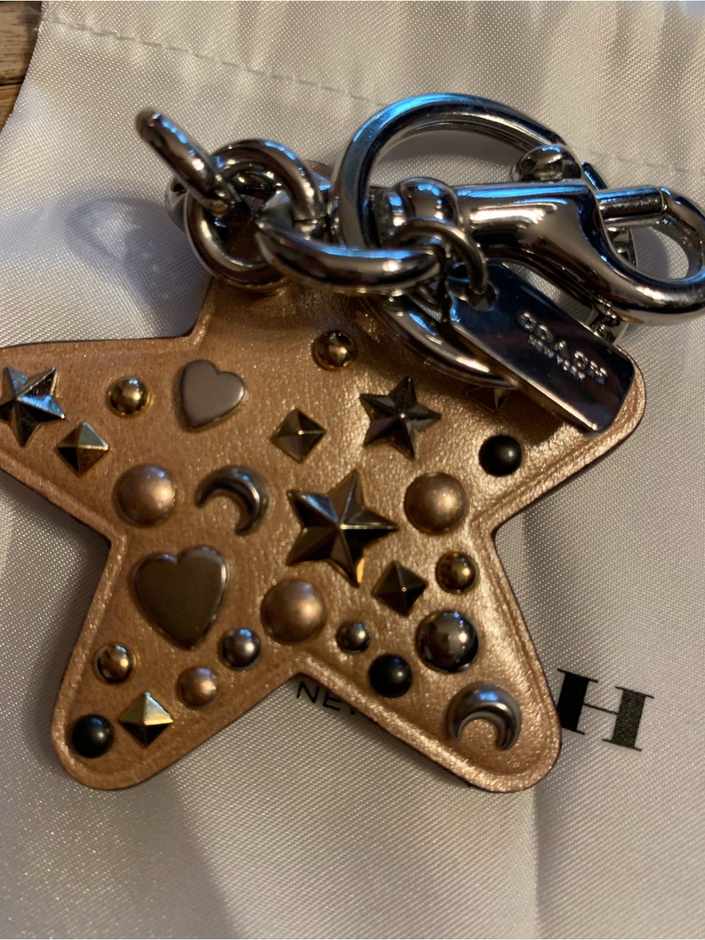 Coach Stardust Studs Star Bag Charm - Picture 5 of 5